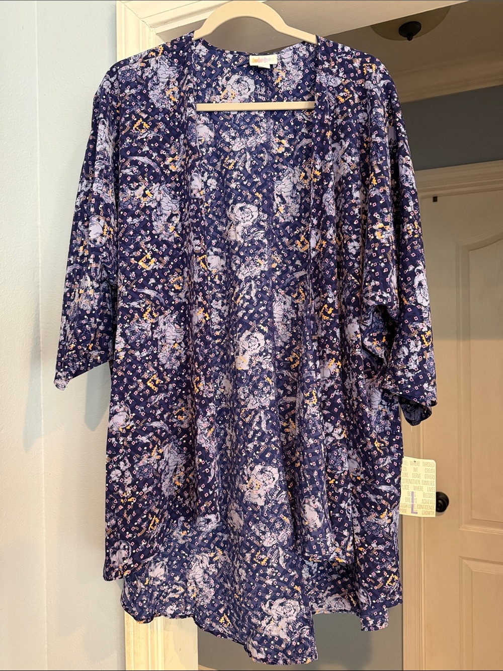 Floral Purple Kimono, LuLaRoe Lindsey
